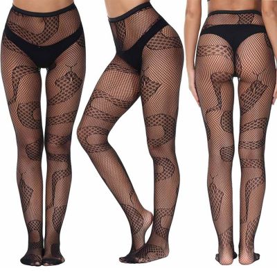 Womens High Waist Sexy Pantyhose Fishnet Stockings Mesh Tights Thigh High Socks